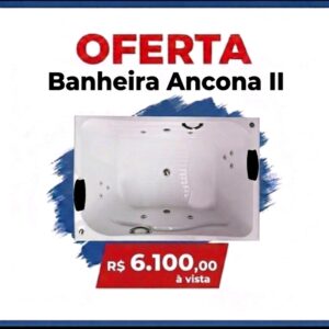 Aquaplás a Banheira Ancona II 1,70x1,10 branca