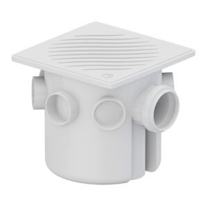 Esgoto Caixa Sifonada Montada c/ Grelha e Porta Grelha