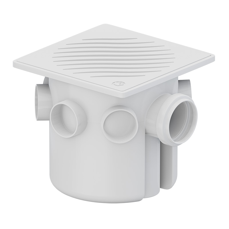 Esgoto Caixa Sifonada Montada c/ Grelha e Porta Grelha