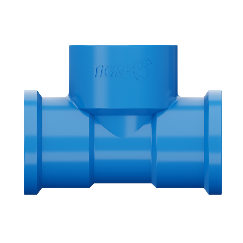 Soldável Tê com Bucha de Latão na Bolsa Central Tigre - Imagem 2