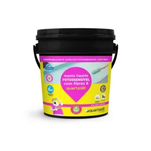 impermeabilizante manta líquida FOTOSSENSÍVEL com fibras 6 quartzolit