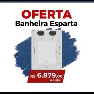 Astra a Banheira Esparta 1,70x1,20 cm Branca