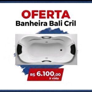 Aquaplás a Banheira Bali Cril 1,70x0,80 Branca