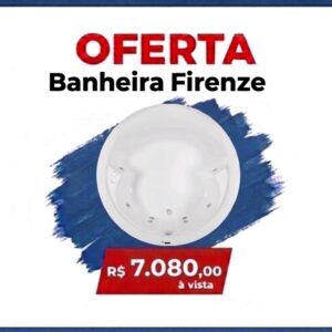 Astra a Banheira Firenze 1,80 cm Branca