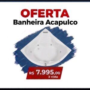 Astra a Banheira Acapulco 2,21x1,50 cm Branca