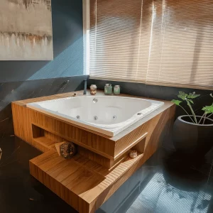 Aquaplás Banheira Netuno Cril 1,35x1,35 Branca