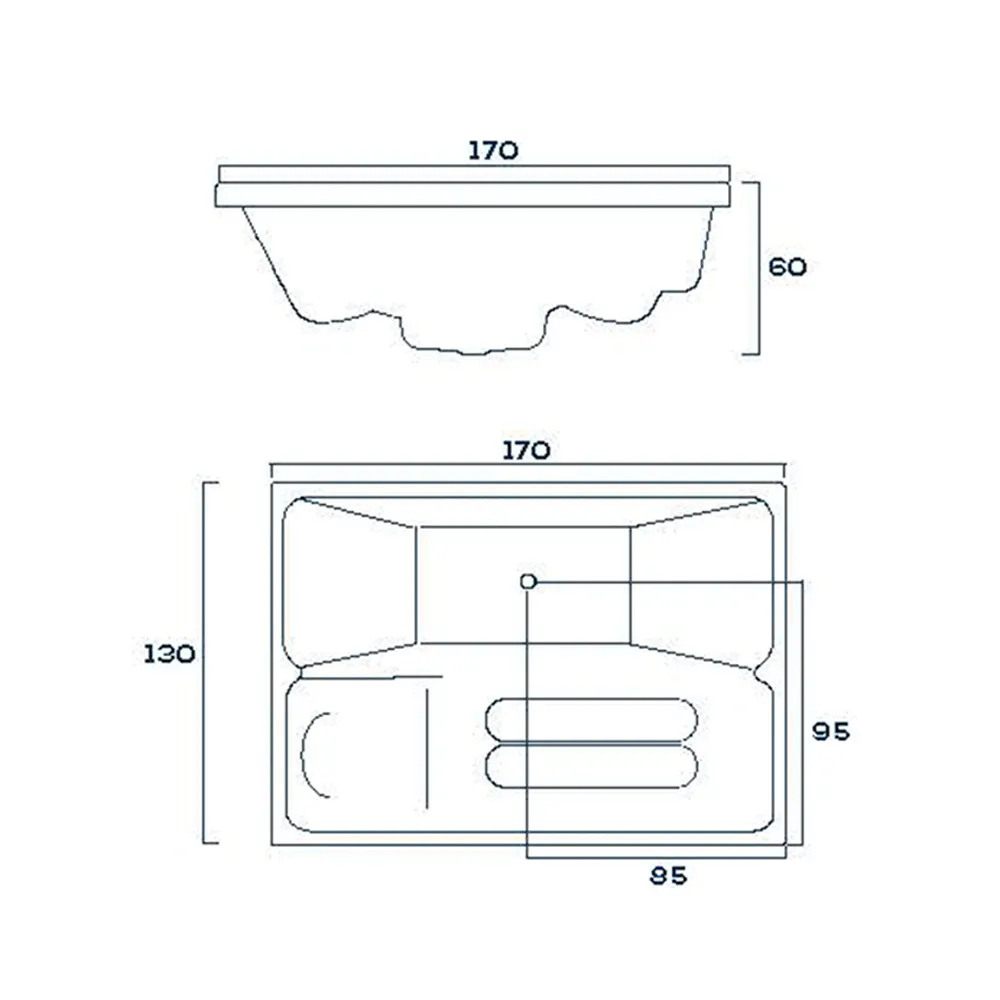 Aquaplás SPA Aqua Home Sta 1,70x1,30 Branca - Imagem 3