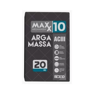 Argamassa Ac-III Interna E Externa Flexivel Super Adesiva 20kg Cinza - Maxx10