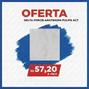 Delta a Porcelanato 84X84 A Pulpis cinza-84 IN