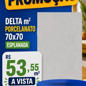 Delta m²Porcelanato 70X70 A Esplanada Act