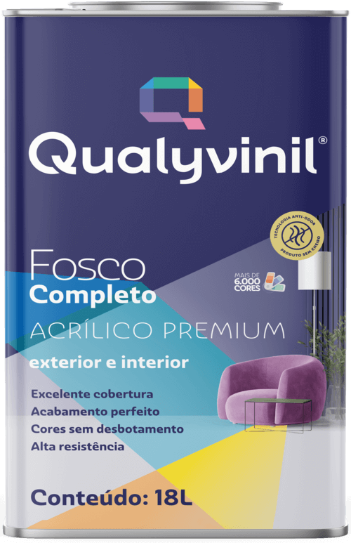 Qualyvinil Acrilica Fosco Completo 18L