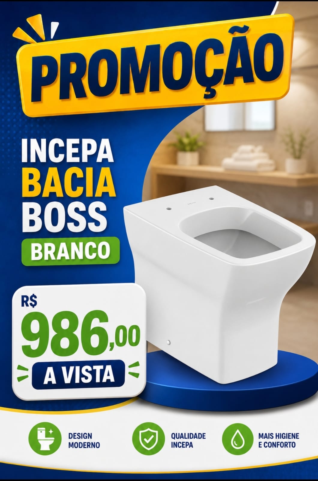 Incepa Bacia Boss Branco