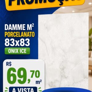 Damme Porcelanato 83X83 A AR-83105 ONIX ICE