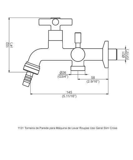 Perflex torneira 1131 C37 - Imagem 2