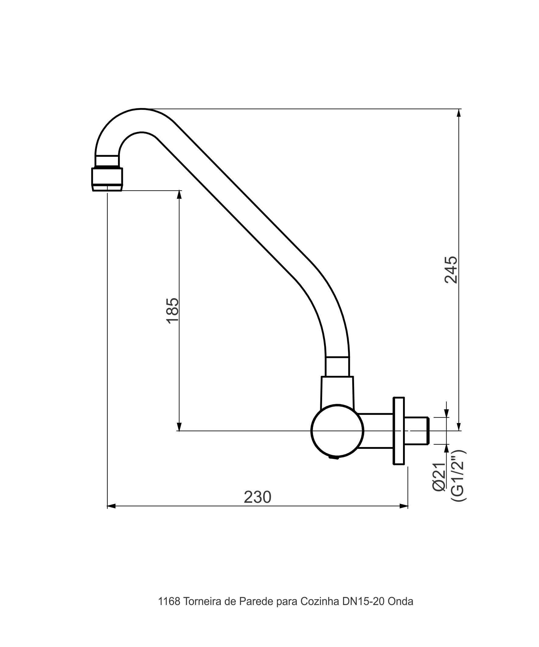 Perflex torneira 1168 C35 - Imagem 2