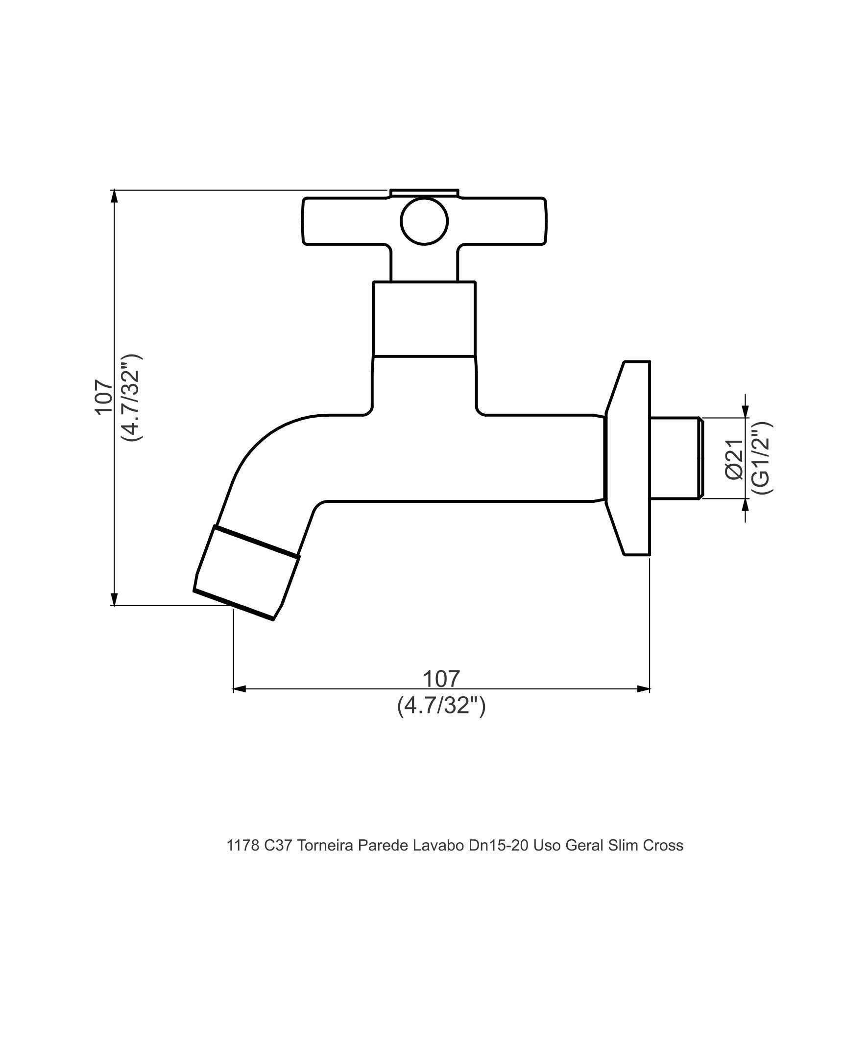 Perflex torneira 1178 C37 - Imagem 2