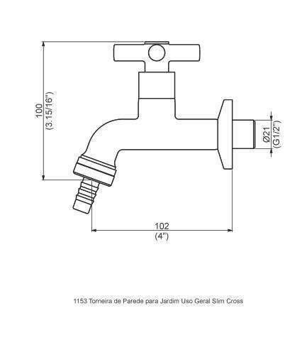 Perflex torneira 1153 C37 - Imagem 2